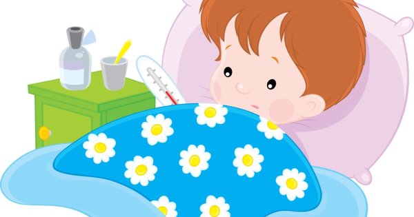 Ребенок болеет клипарт