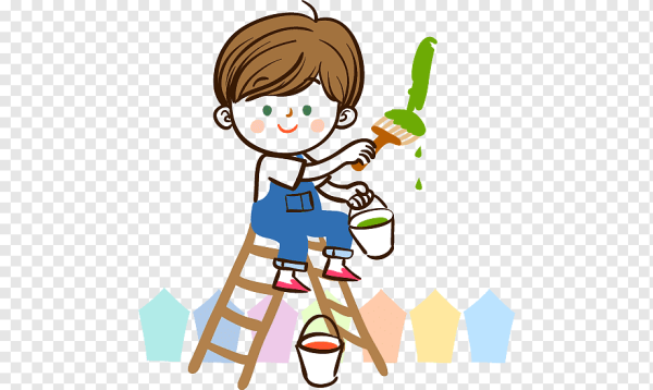 Мальчик с кисточкой и красками