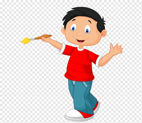 Мальчик на прозрачном фоне