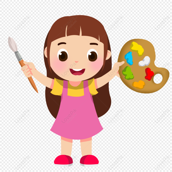 Девочка с кисточкой