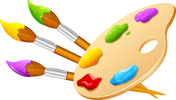 Палитра и кисти