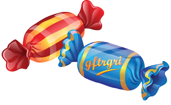 Мультяшная конфетка