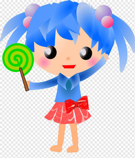 Девочка с леденцом из мультика