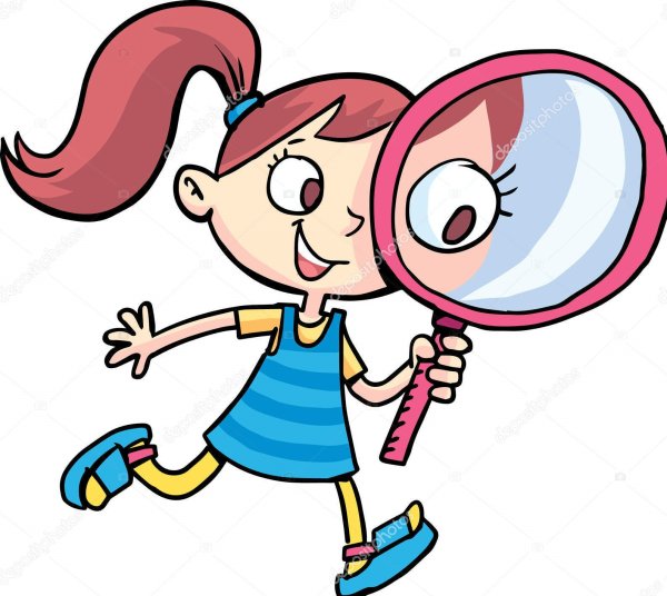 Девочка с лупой