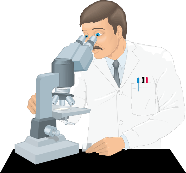 Человек в лаборатории