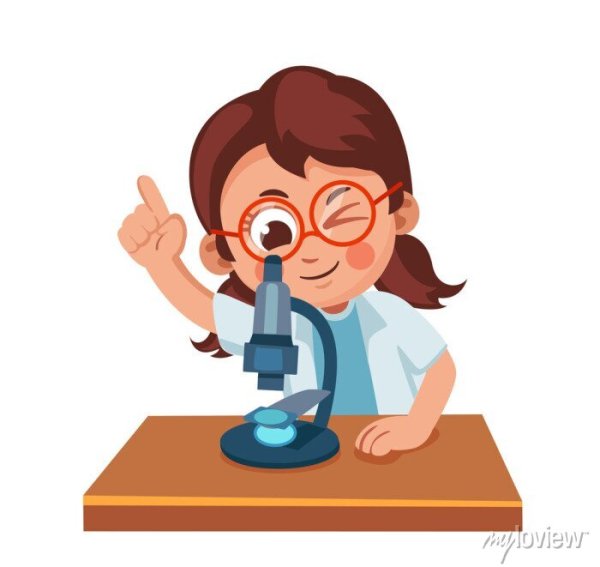 Ученый с лупой