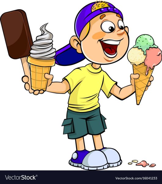 Дети с мороженым