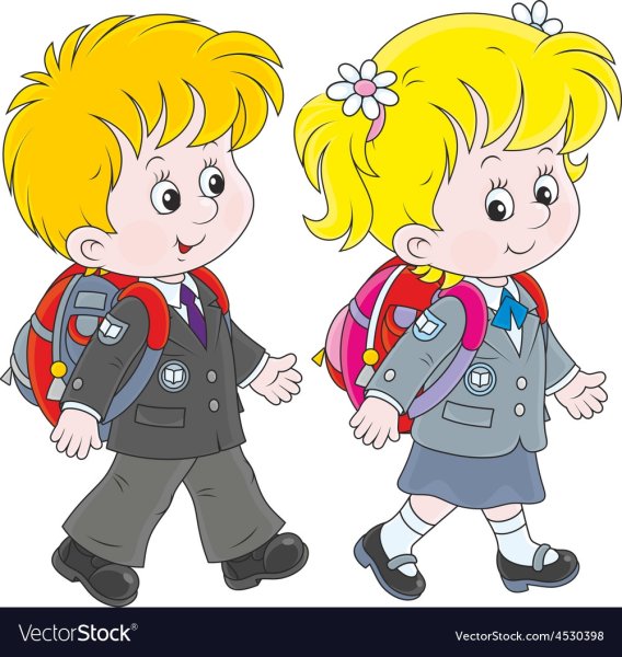 Дети в школе мультяшные