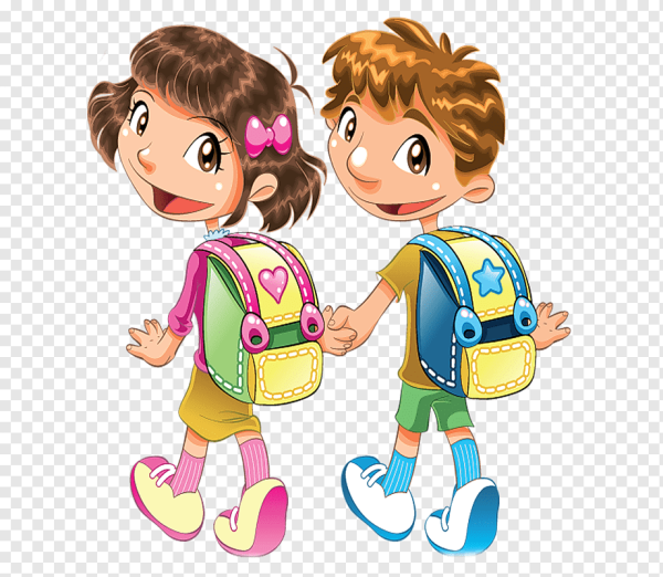 Мультяшные школьники