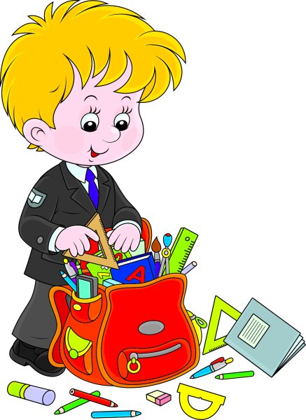 Школьник с портфелем