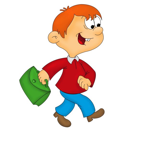 Ученик на прозрачном фоне