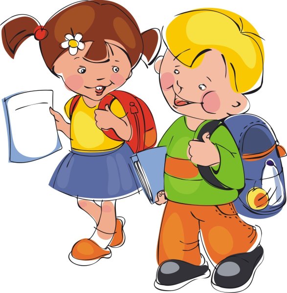 Школьники клипарт