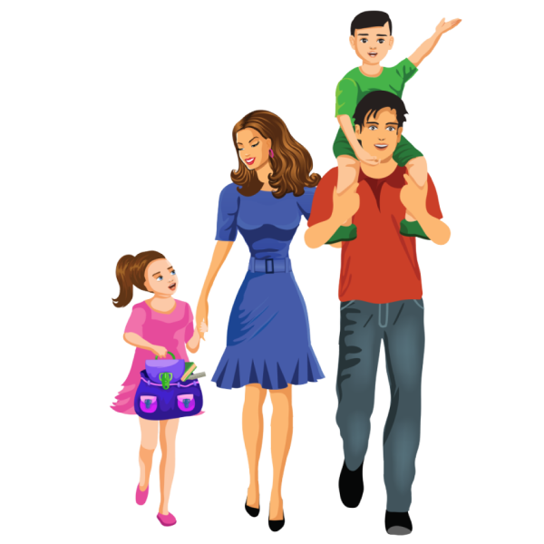 Родители и дети мультяшные