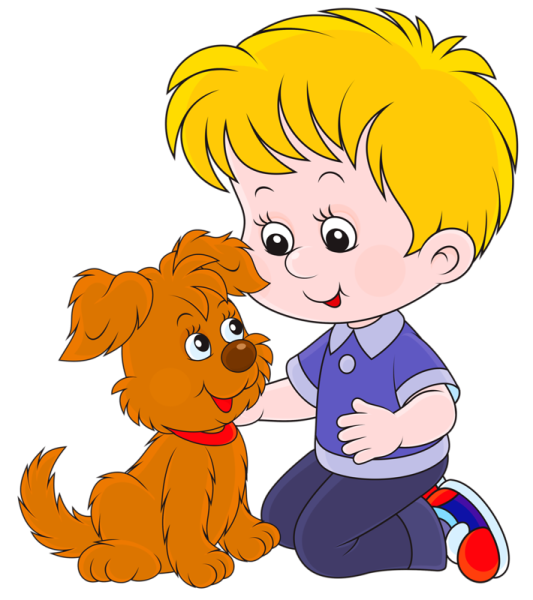 Мальчик с собакой мультяшный