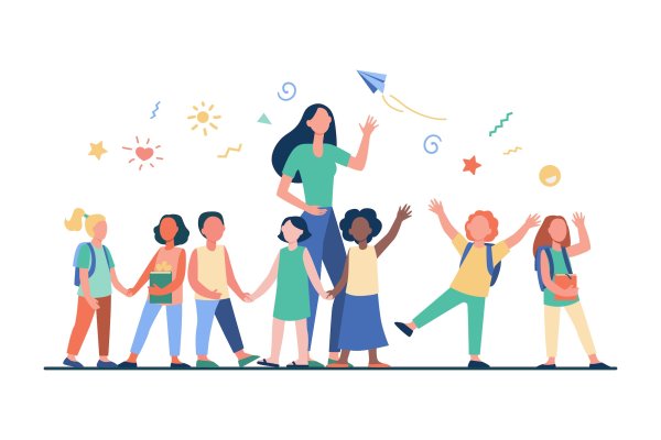 Учитель и дети