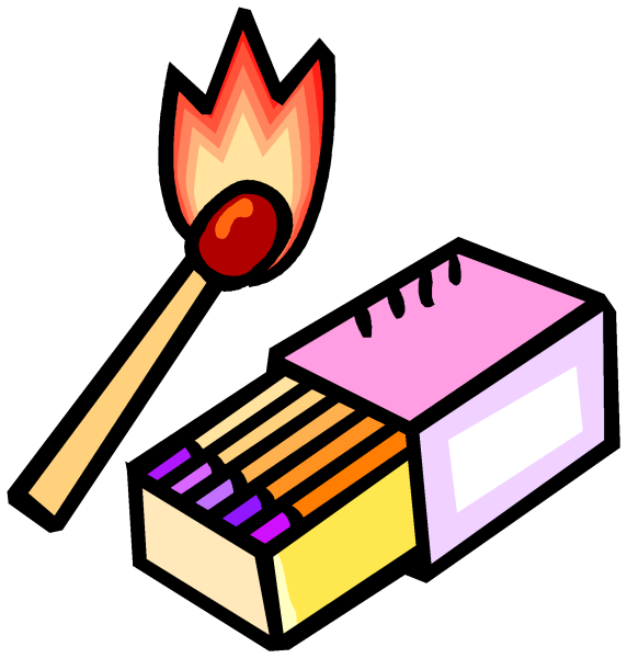 Спички на прозрачном фоне