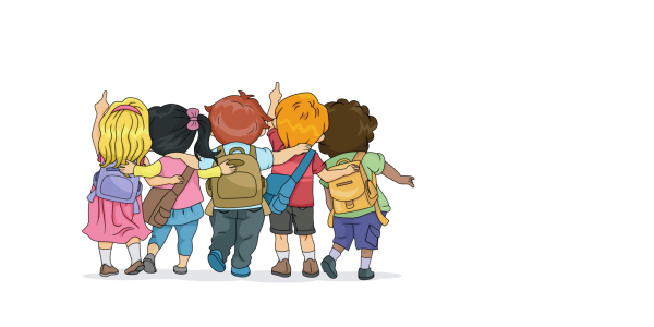 Друзья для детей на прозрачном фоне