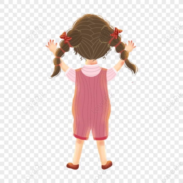 Девочка ребенок спиной