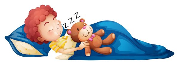 Спящий ребенок на прозрачном фоне