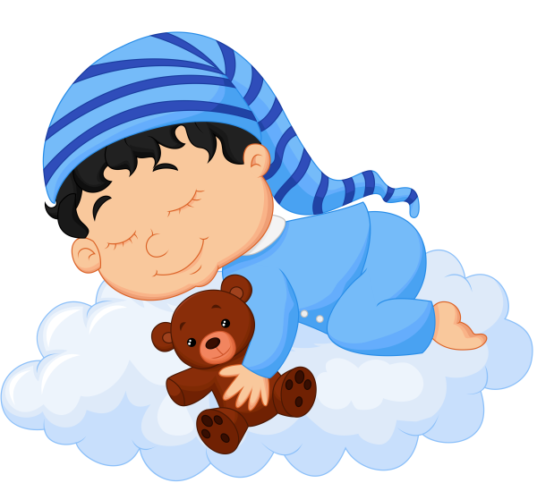 Малыш спит на облаке