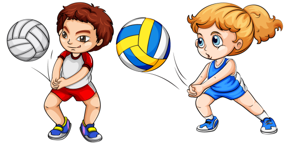 Спортивные дети мультяшные