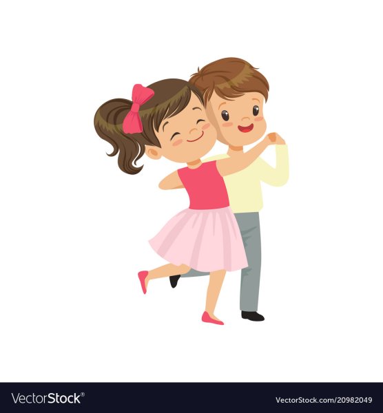 Девочка и мальчик пляшут