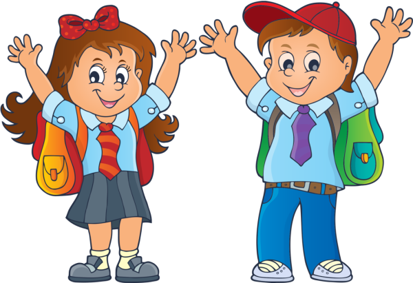 Школьники клипарт