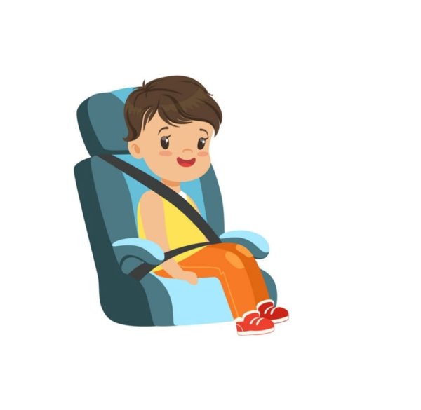 Автомобильное кресло мультяшное для детей