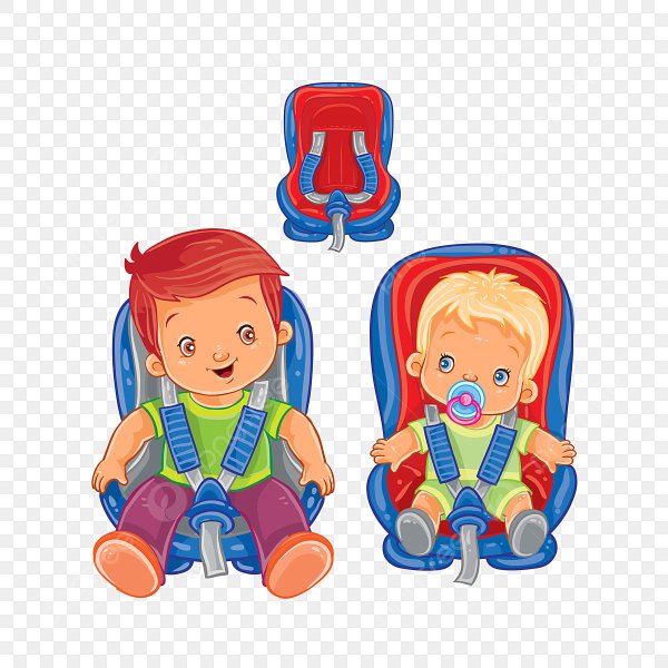 Автомобильное кресло мультяшное для детей