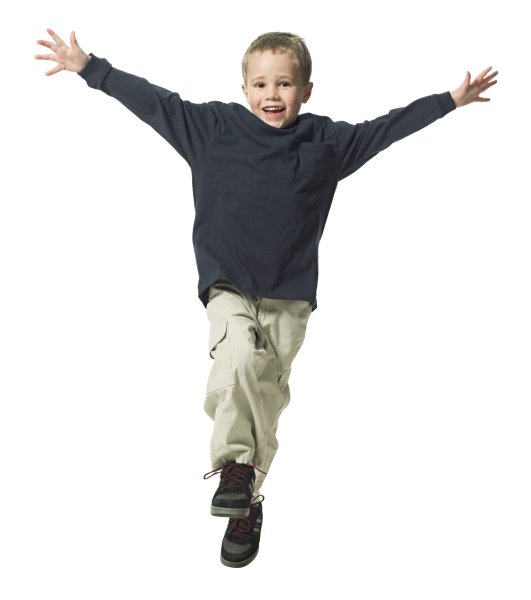 Человек прыгает