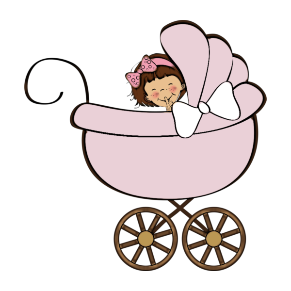 Коляска на белом фоне