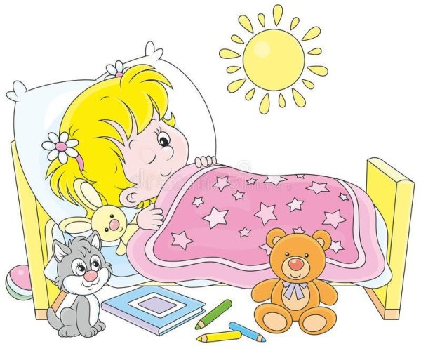 Девочка проснулась