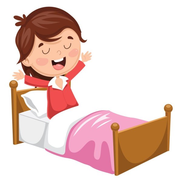 Дети мультяшные просыпаются