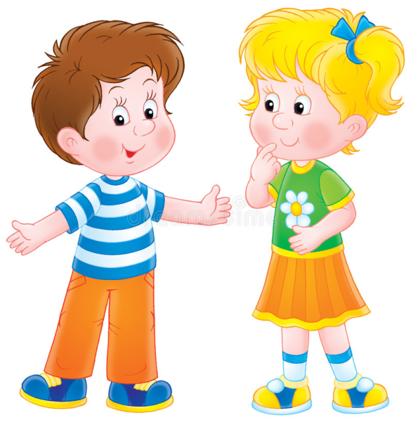 Мальчик и девочка мультяшные