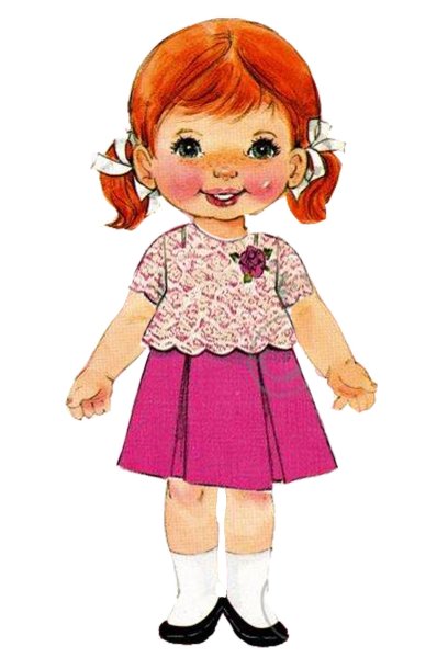 Кукла картинка для детей