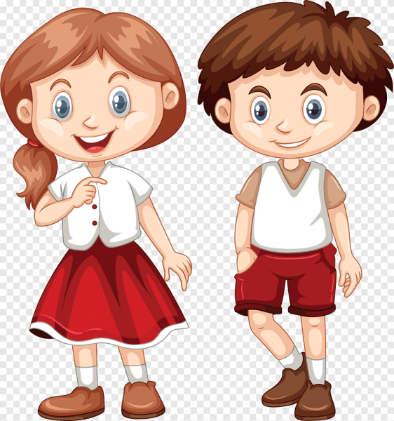 Мальчик и девочка рисунок