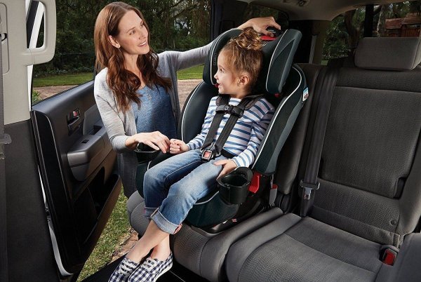 Graco Slimfit 3 in 1 car Seat, Slim & Comfy Design saves Space in your back Seat, Annabelle