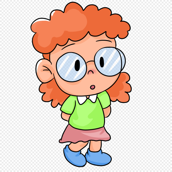 Ребенок в очках рисунок