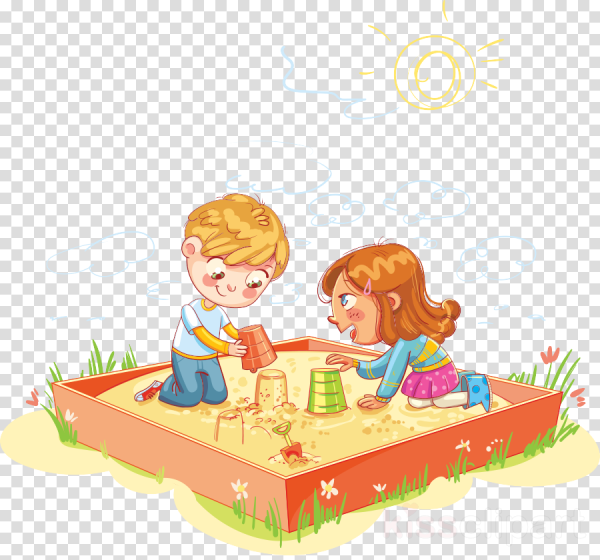 Песочница на прозрачном фоне