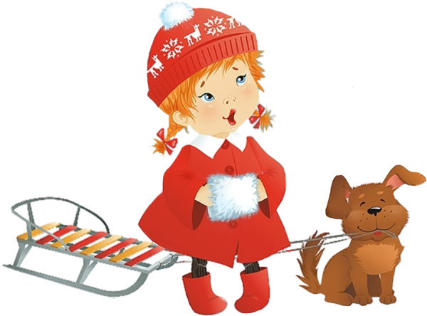 Мальчик на санках