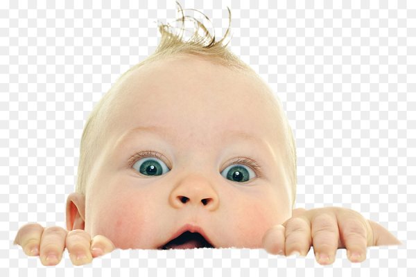 Малыш выглядывает