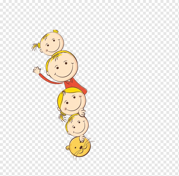 Ребенок выглядывает