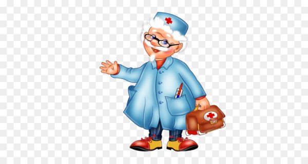 Доктор на прозрачном фоне