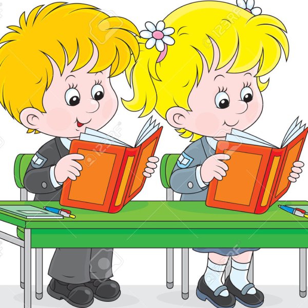 Дети в школе мультяшные