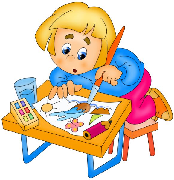 Дети рисуют рисунок