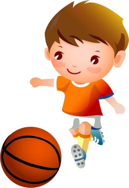 Дети спорт на прозрачном фоне