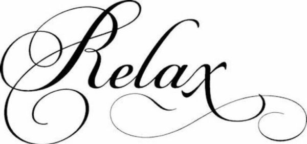 Красивая надпись Relax