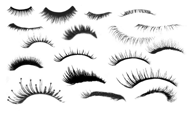 Нарисованные ресницы