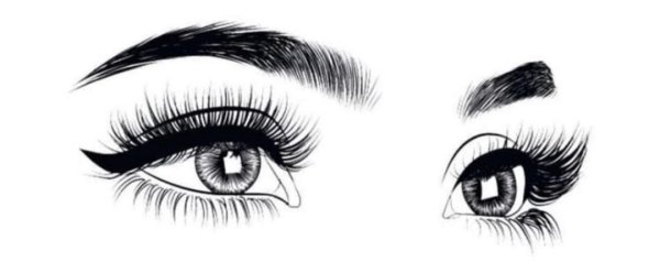 Ресницы рисунок