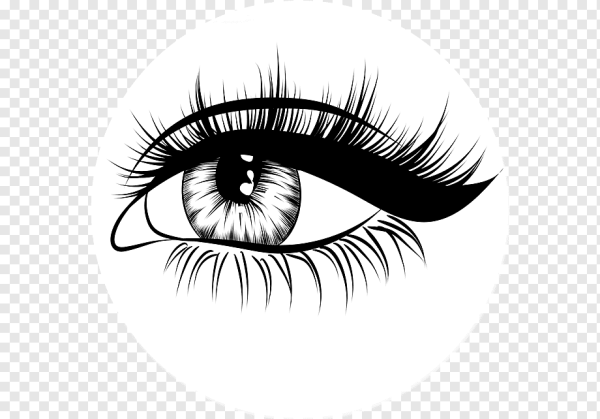 Глаз черно белый